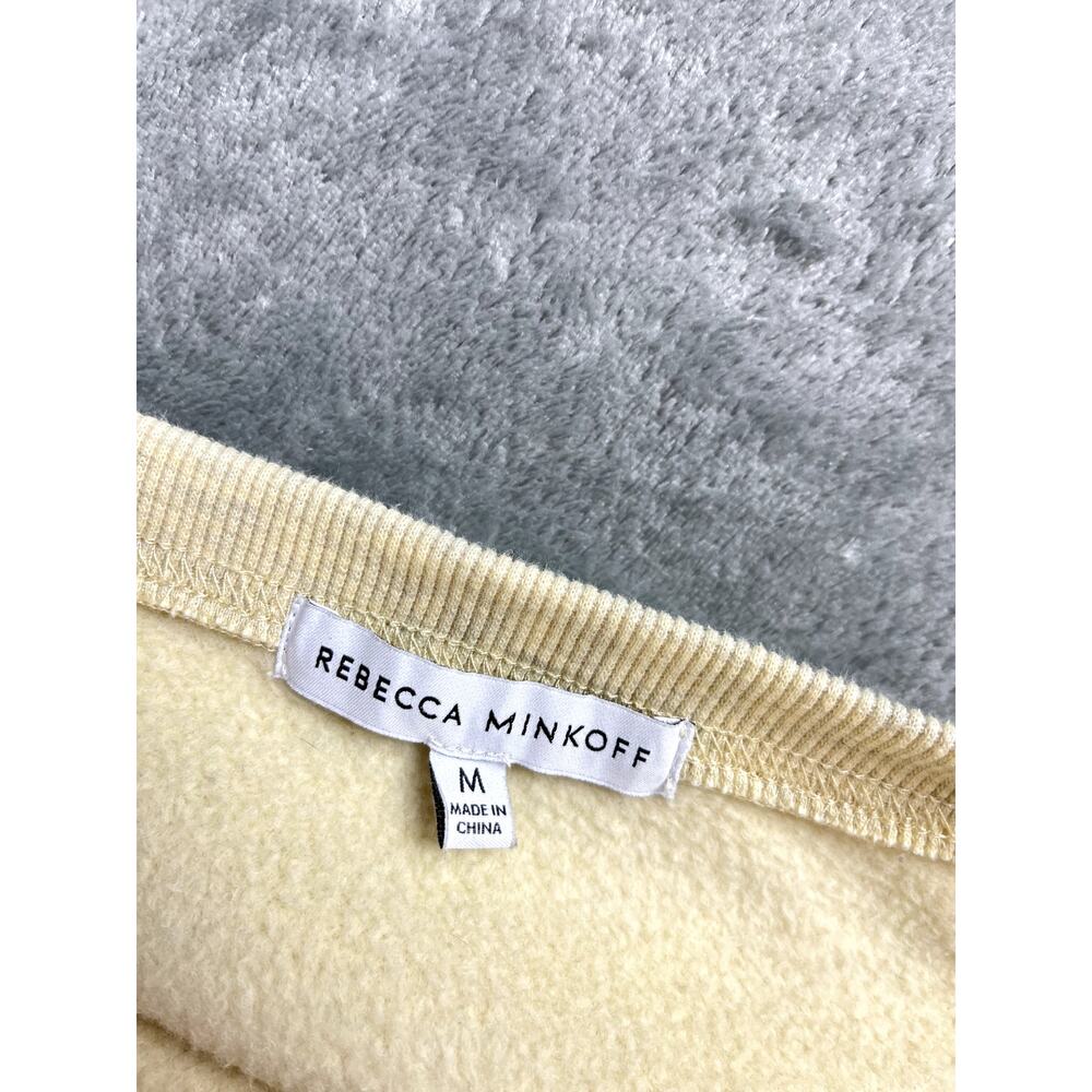 Rebecca Minkoff Ariel Sweatshirt Womens Medium Puff Sleeve Pullover Oat Melange - Picture 13 of 16